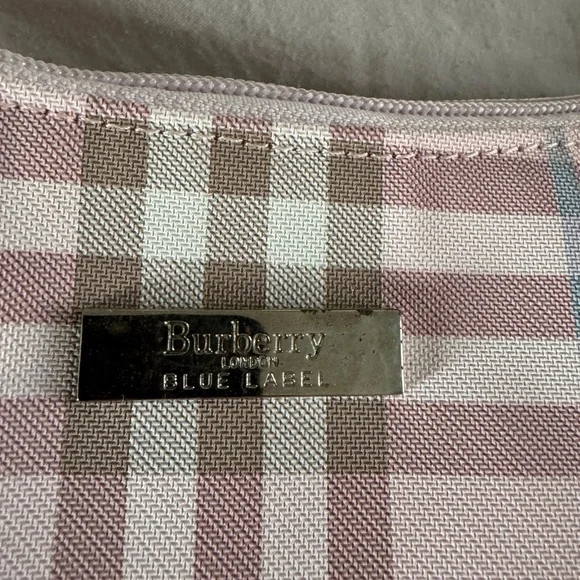 Burberry Blue Label Pink Nova Check Shoulder Bag Y2K Coquette - Picture 3 of 9